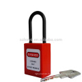 Impact Resistant,UV,corrosion,heat ABS plastic professional keyed to master&alike long shackle safety padlock